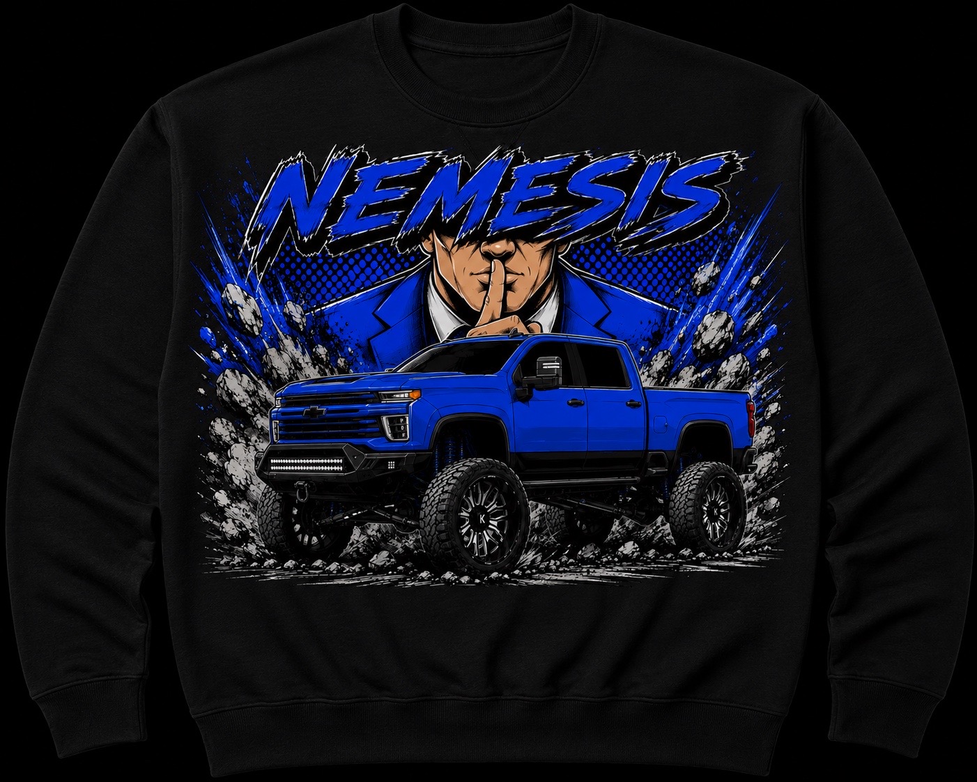 Black Nemesis Crewneck