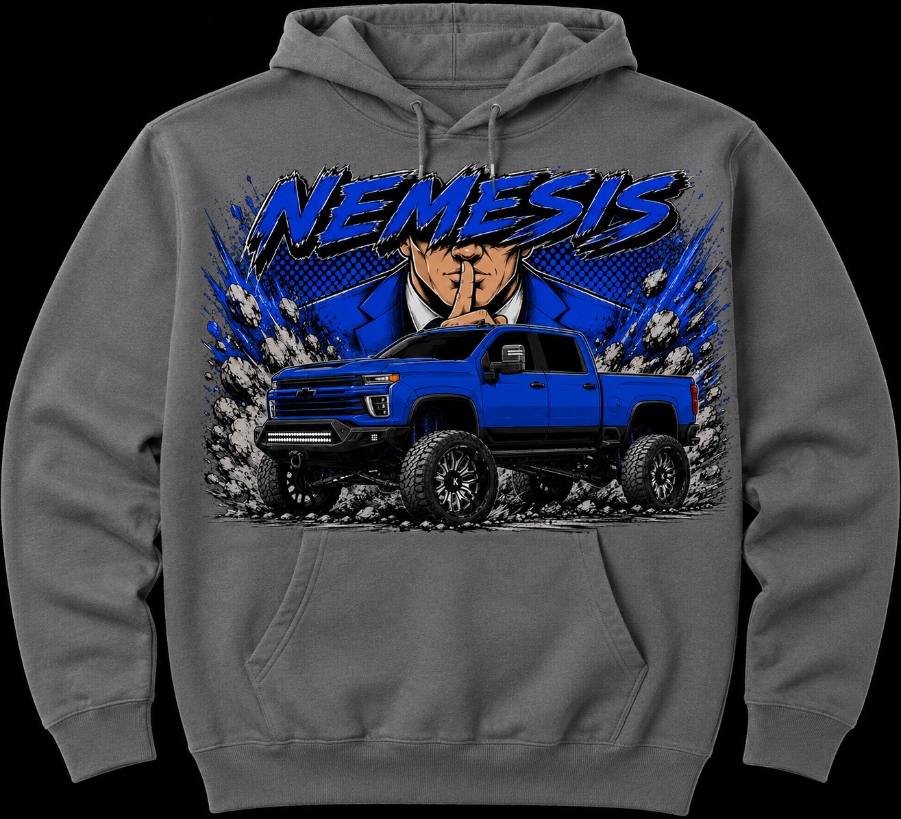 Grey Nemesis Hoodie
