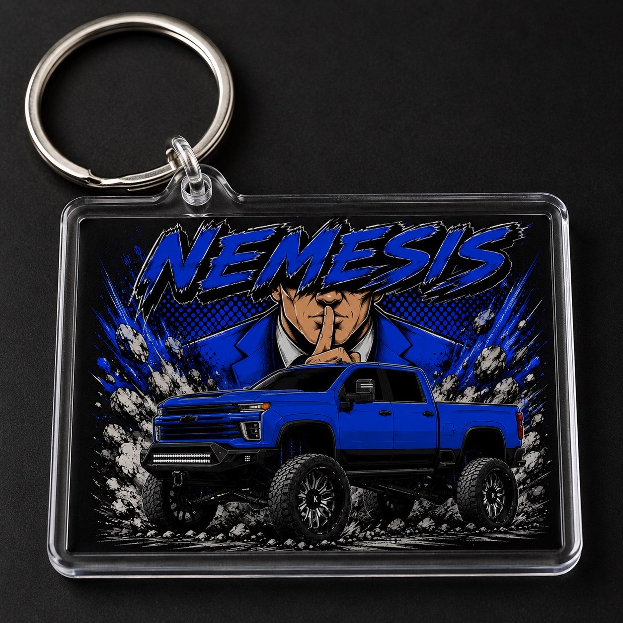 Nemesis Truck Keychain