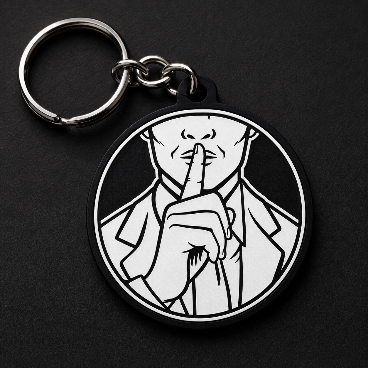 Shhh Logo Keychain